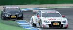 Nedtur. Tom Kristensen (tv) kørte et dårligt løb, da årets DTM blev afsluttet på Hockenheim. Vinder blev Timo Scheider (th). Arkiv 