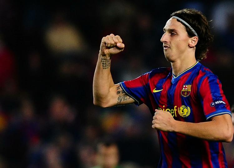 Målfest. Zlatan Ibrahimovic scorede to mål, da Barcelona vandt 6-1 over Zaragoza. 