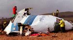 Billede fra 1988 af vraget ved Lockerbie. 