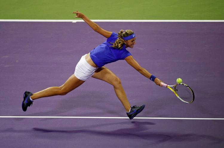 formstærk. Victoria Azarenka gjorde et overbevisende indtryk mod Jelena Jankovic, som blev besejret i to sæt. 