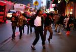 Jackson-dans på gaden i New York . 