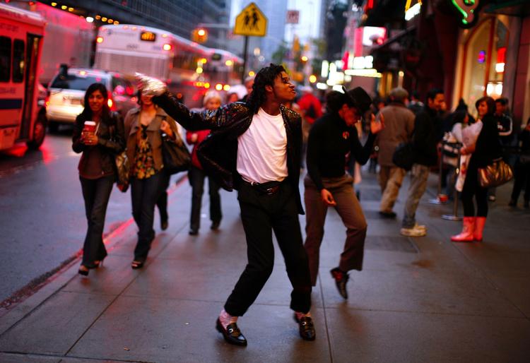 Jackson-dans på gaden i New York . 