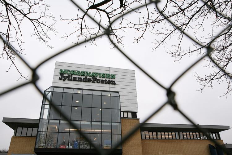 Terrormål. Morgenavisen Jyllands-Postens bladhus i Viby J. 