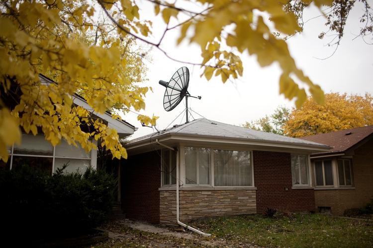 Forladt. Den terrorsigtede Tahawwur H R  boede i dette hus i Chicago, hvor familien ikke havde megen kontakt med naboerne. 