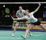 HOPLA. Den sidste kamp som par blev udsat for Kamilla Rytter Juhl og Lena Frier Kristiansen, der er i kvartfinalen i Paris. Arkivfoto. 
