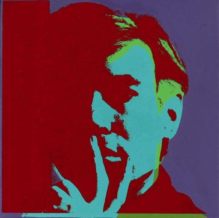 Andy Warhols selvportræt er fra 1965. Det kan købes i New York den 11. november hos auktionshuset Sotheby's. 