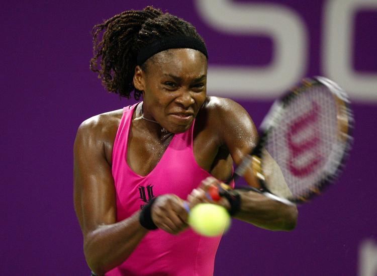 Finaleklar. Venus Williams måtte slide hårdt, før hun indløste billetten til finalen i WTA Championship. 