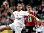Topscorer. Seks mål var mod Norge nok til at gøre Lars Christiansen til dansk topscorer - nok en gang. 