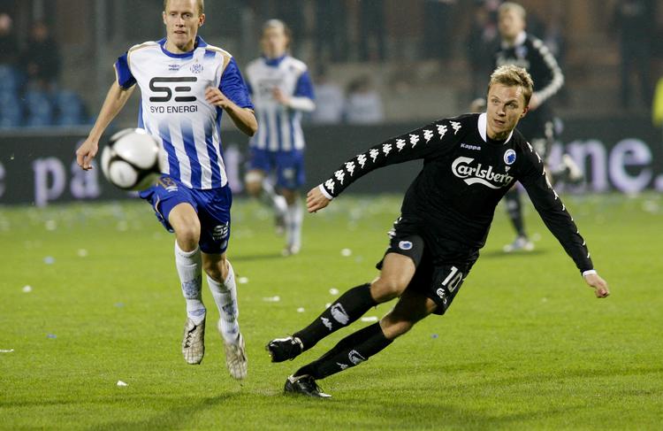 nulløsning. Jesper Grønkjær er tilfreds med det ene point i Esbjerg. 