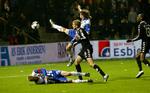 SNYDT. Ud over Jeppe Mehls underkendte scoring var blandt andre Jesper Lange tæt på at afgøre topkampen i Esbjerg. 
