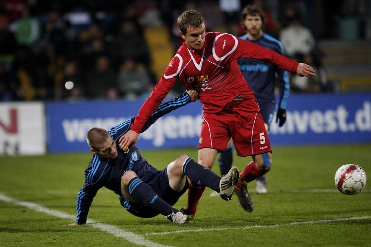 Endelig. I sin niende Superligakamp for Brøndby fik Martin Benburg endelig scoret. 