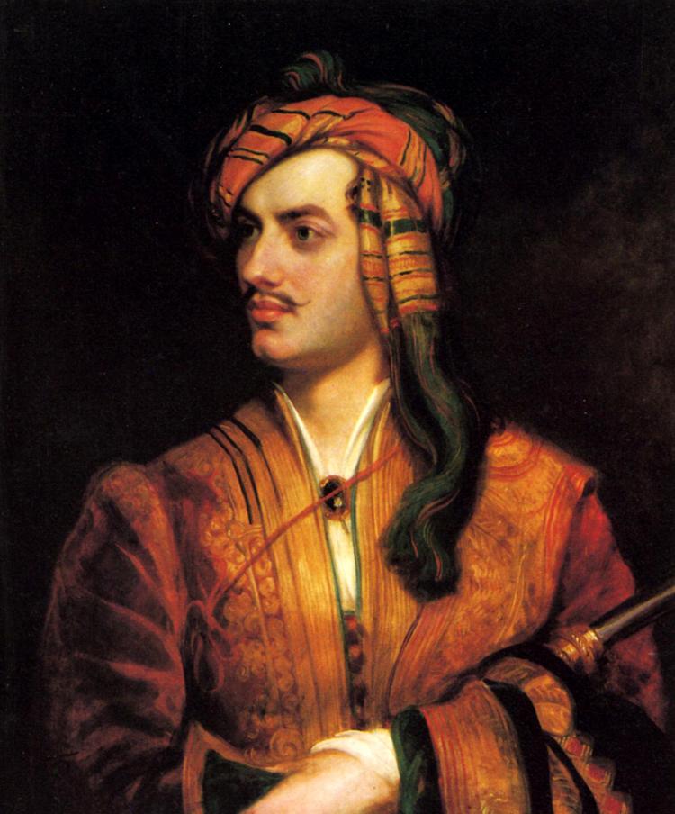Forfører. Lord Byron klædt i albansk dragt på et maleri fra cirka 1835. Maleri: Thomas Phillips/National Portrait Gallery 