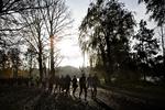 Nu er fællestræningen op til Copenhagen Marathon startet i Utterslev mose. 