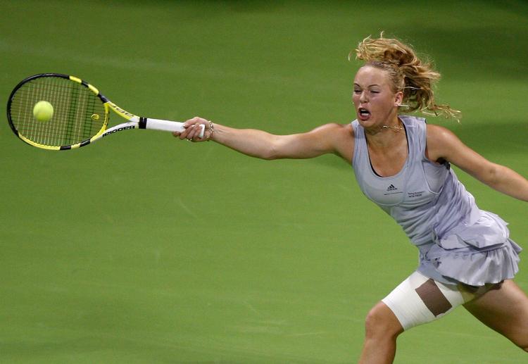 tv-tække. Caroline Wozniacki rammer plet hos de danske tv-seere. Arkivfoto. 