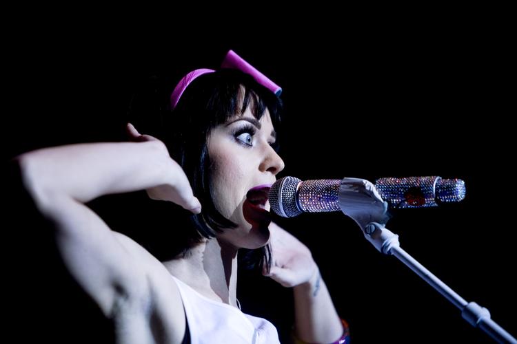 Parat. Sangerinden Katy Perry er vært ved årets MTV European Music Awards. Her hun fotograferet da hun gav koncert i  K.B. Hallen tidligere på året 