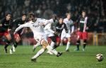 Mål. Jesper Grønkjær scorede på straffe i 1. halvleg. 