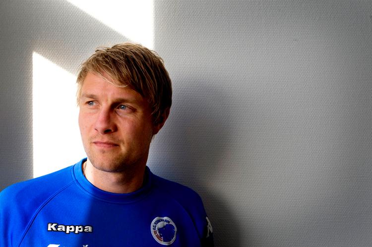 måltørke. FCK's forsvarskrumtap Ulrik Laursen ser frem til to 'finalekampe' i Europa League. Arkivfoto:  Thomas Sjørup 
