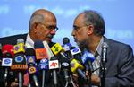 Igen-igen. Iran har holdt et utal af møder med Det Internationale Atomenergiagentur (IAED). Her ses chefen IAEA, M Ohamed ElBaradei (tv) sammen med lederen af Irans Atom Energi Organisation, Ali Akbar Salehi. (Arkivfoto) 