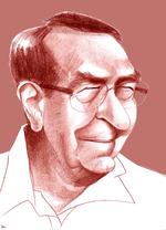 NATTERAVN. Benny Andersen havde natarbejde som restaurationspianist i tretten år, før han fik sit gennembrud som digter. Tegning: Anne-Marie Steen Pedersen. 