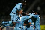 MÅLRUS. Marseille-spillerne kunne juble over scoringer hele fem gange i kampen mod Lyon. Alligevel måtte de nøjes med uafgjort. 