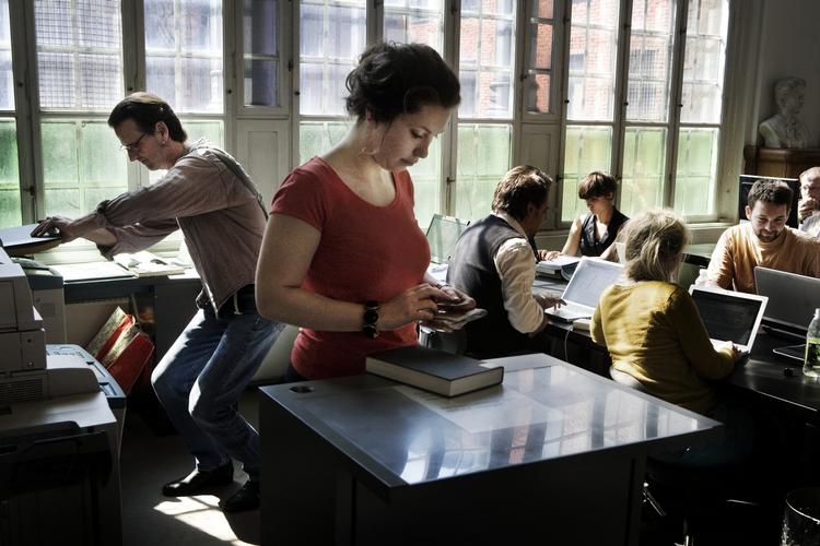 Her foto fra Det Kongelige Bibliotek, også kaldet Den Sorte Diamant, i København. 