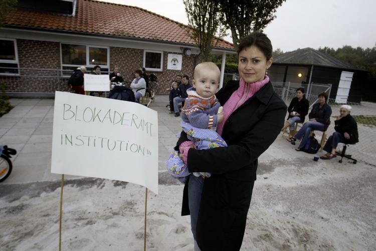 Nedskæringer på dagsinstitutionerne i Købehnavn medføre strejker fra imorgen af. ARKIV 