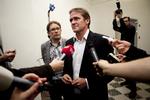 Exit. Anders Samuelsen forklarer Liberal Alliances exit fra finansloven med, at regeringen savner vilje til at gøre noget ved økonomien. 