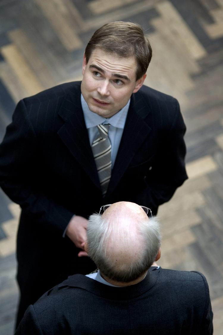 Nicolai Wammen fotograferet under den sidste valgkamp, hvor han proklamerede: »Århus skal have 20.000 nye boliger de kommende år«. (Arkivfoto) 