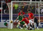 2-0. Med 2-0-målet fem minutter inde i overtiden sikrede Egypten sig en alt eller intet-kamp mod Algeriet på neutral bane. 