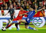 1-0. Nani (i rødt) var en af de toneangivende, da Portugal slog Bosnien i lørdags. 