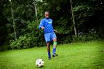 SKADET. HB Køge-topscorer Emmanuel Ake er ude resten af sæsonen med en overrevet akillessene. 