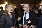 Valgfest. Der var måske ikke så meget at grine af for statsministeren, hvis man ser på valgresultatet i Gribskov, hvor Venstre gik voldsomt tilbage. Men partiet beholder borgmesterposten og Solrun Løkke Rasmussen kommer ind i byrådet. 
