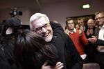 Tilbage. Socialdemokraternes Anker Boye gik sejrsgang gennem Odense på valgaftenen. 