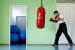rivalen. Mads Larsen i træningslokalet. Danskeren tror på Mikkel Kessler i kampen mod Ward. Arkivfoto. 