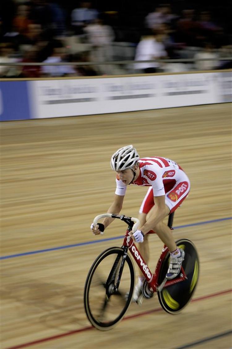 fødselsdagsbarn. Daniel Kreutzfeldt havde ikke en god dag på cykelbanen på sin fødselsdag. Arkivfoto. 