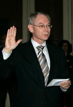 Frontfigur. Belgiske Herman Van Rompuy skal styre EU. 