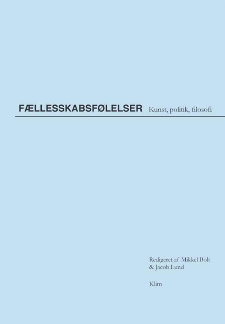 ord. Antologien rummer mange ord, men få konkrete bud på emnet fællesskabsfølelse. 