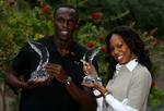 BEDST. Sprinteren Usain Bolt og 400-meter-løberen Sanya Richards er årets atleter 2009. 