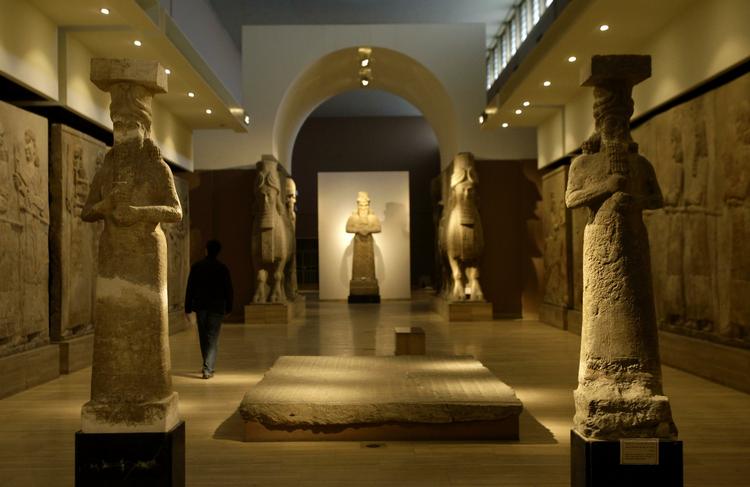 Unikt. Et kig ind i Iraks nationalmuseum i Bagdad, som er genåbnet i år. 