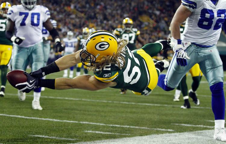 atletisk. USA holder Thanksgiving, og det fejres med tre livekampe i tv. Blandt andet møder Clay Matthews (bill.) og Green Bay Packers løverne fra Detroit. 