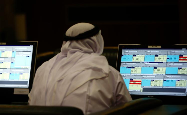 Nervøsitet. Aktiekurserne følges med stor nervøsitet i Dubai. 