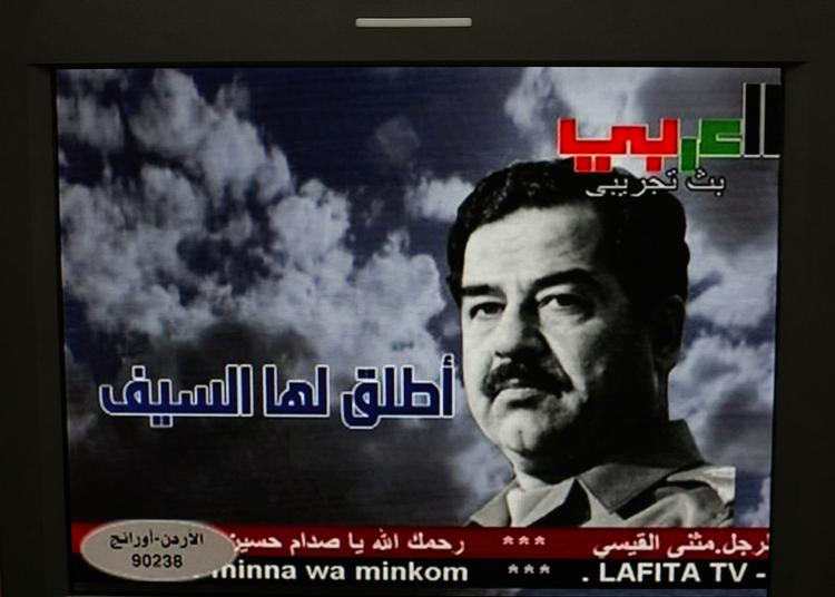Saddam Hussein har fået sin helt egen tv-kanal kaldet al-Lafeta ('Banneret'). 