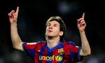 Sejrsrus. FC Barcelonas argentinske stjerne Lionel Messi fejrer en scoring tidligere på året. 