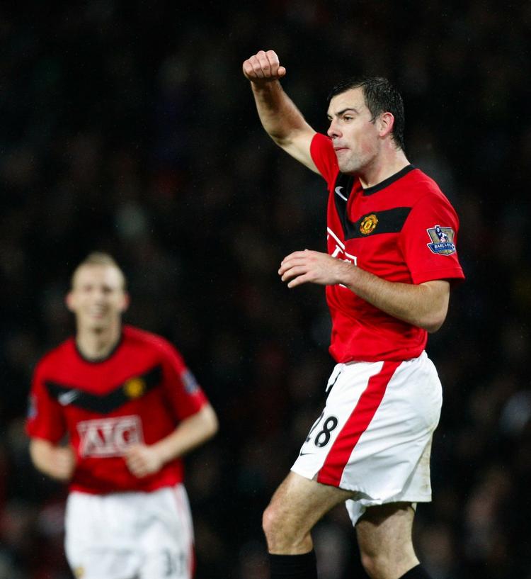 Målmager. Darron Gibson debuterede for United som 18-årig  i 2005, og er  langsomt ved at nærme sig startopstillingen. 