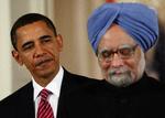 Statsledere. Barack Obama mødtes i sidste uge med sin indiske kollega, Manmohan Singh, og de diskuterede blandt andet terrorsagen mod Jyllands-Posten. 