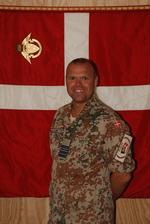 Afghanistan. Oberstløjtnant Jan Dam fra Flyvevåbnet uddanner afghanske soldater i Helmand. (privatfoto) 