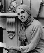 Karen Blixen ses her på et arkivfoto i sit hjem i Rungstedlund. 
