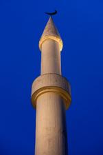 Bedetårn. Minareten på Mahmud-moskeen i Zürich er en af de fire schweiziske minareter. Landet vedtog i weekenden at forbyde byggeri af flere minareter. 