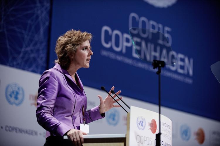 The EU's next Climate Commissioner Connie Hedegaard at the COP15 opening session. Archive. 