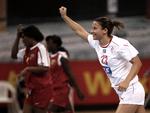 Mål. Susanne Kastrup scorede adskillige gange mod Congo i storsejren. 